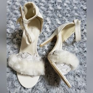 White Ashley Stewart heels